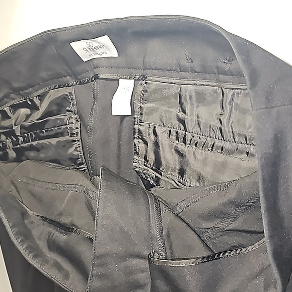 Chico’s Black Size Plus Size 2.5 short /ankle flat front slacks/dressy pants EUC - Picture 11 of 13